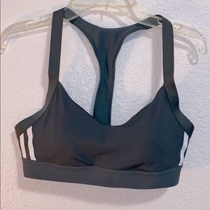 Adidas green sports bra